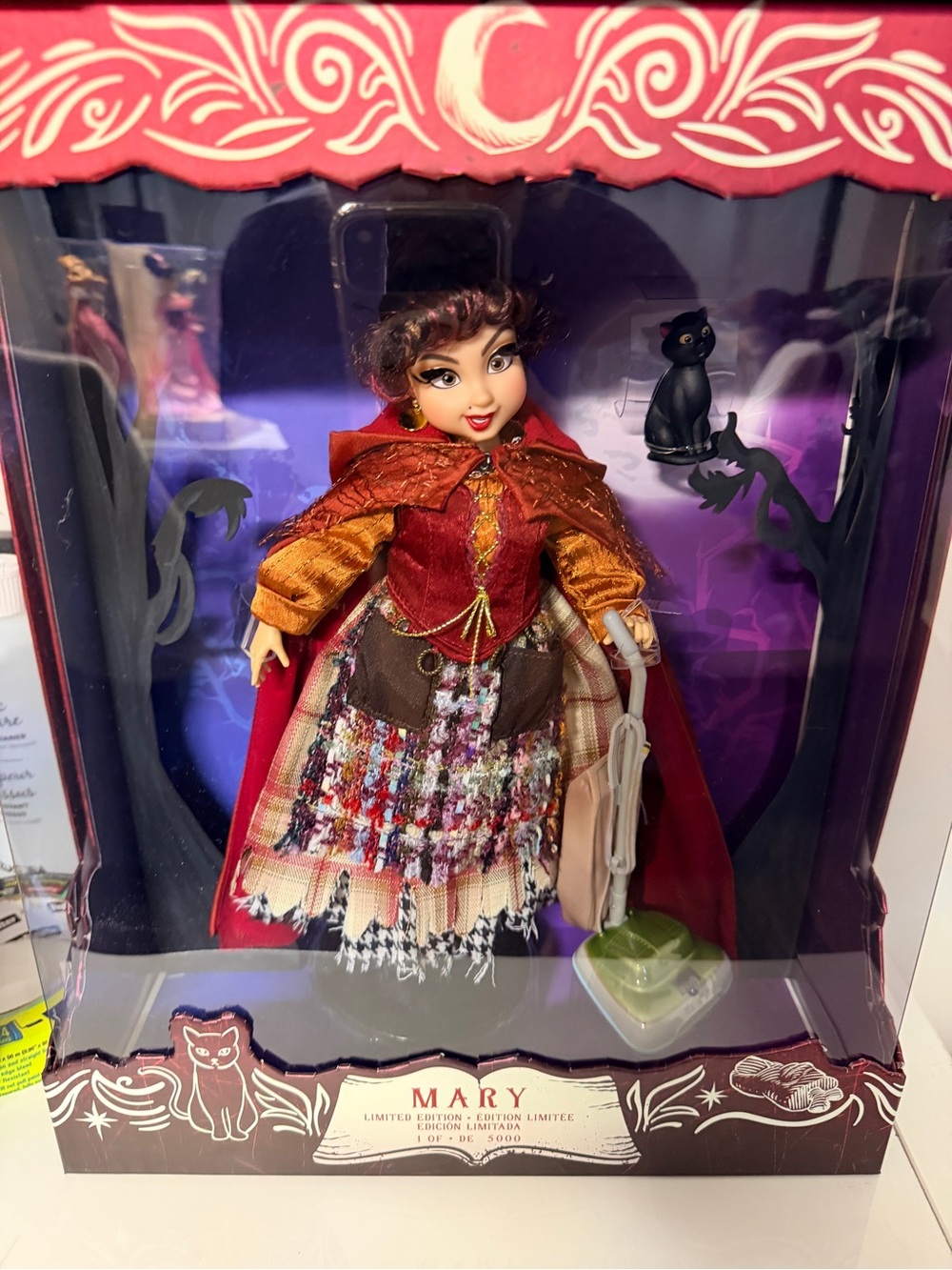 Disney Mary Doll in Red, Gold & Multicolor Outfit